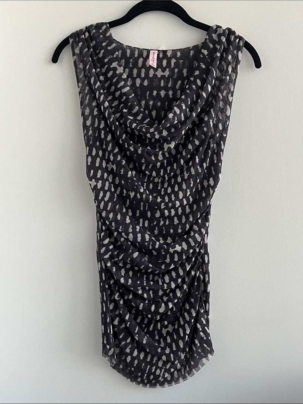 Sweet Pea by Stacy Frati Multi Dot Cowl Neck Sleeveless Top